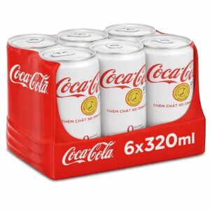 Coca-Cola Plus Zero Sugar & Zero Calories Soft Drink (Pack Of 6) 320ml Can
